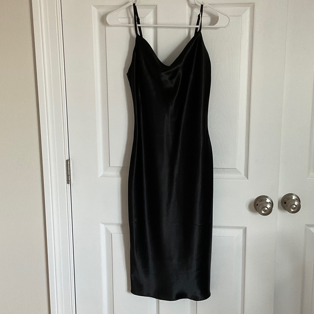 Elegant Black Slip Dress